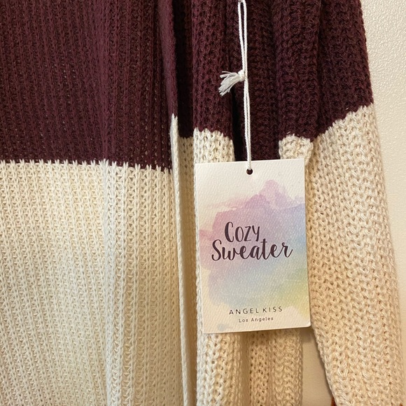 NWT Angel Kiss Oversized Woven Long Cozy Sweater - Picture 5 of 8